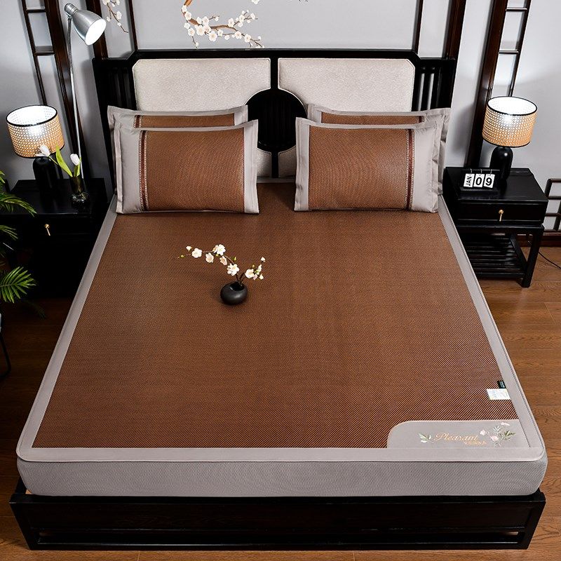 2024新款夏季藤席冰丝席凉席z床笠款夏天婴儿凉感冰丝席子竹席草,床上用品,藤席,淘宝优惠券,粉丝福利购,淘宝优惠卷