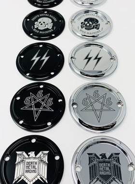 21年街霸路威S黑色飞鹰离合器盖 肥仔肥霸突破电X镀发动机边盖