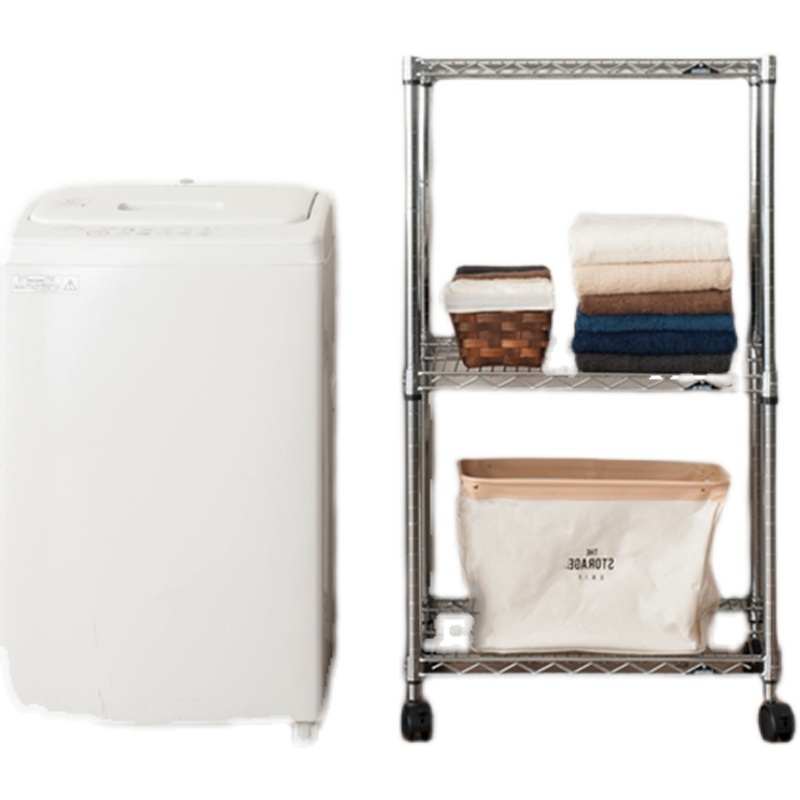新款三层6d0cm可移动带轮子客厅卧室衣服收纳厨房多层落地置物架