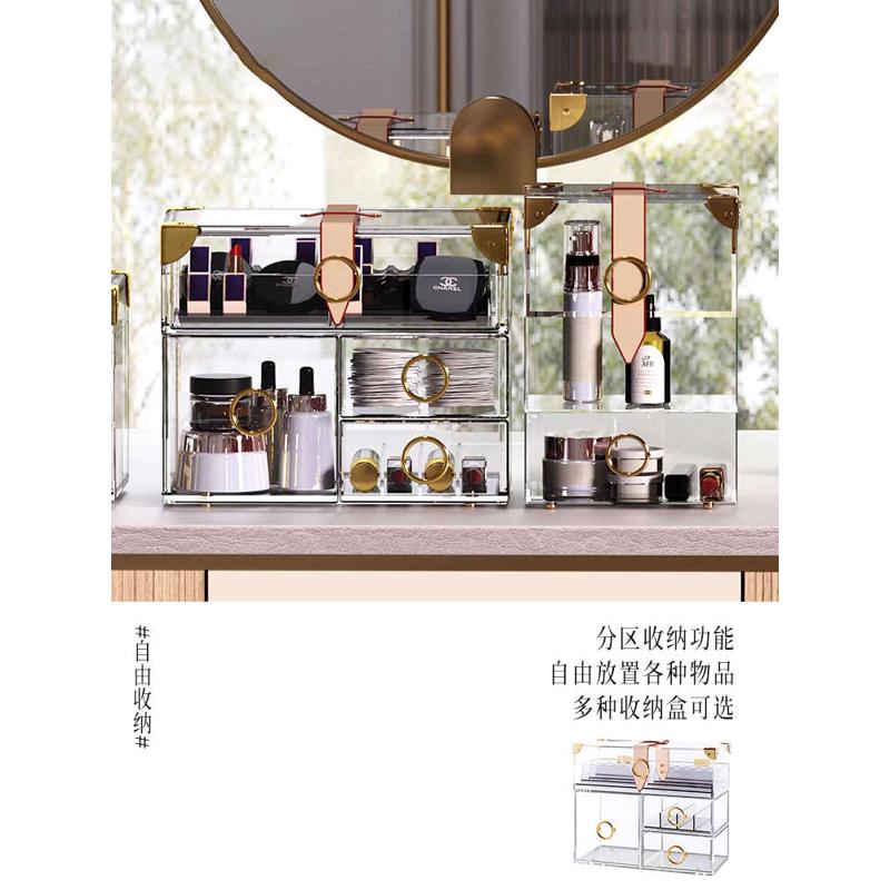 不止收纳化妆刷收纳盒透明防尘亚克力桌面眉笔置R物架梳妆台笔刷