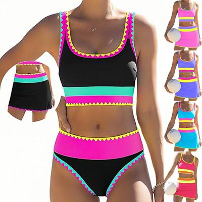 3 Piece Bikini Sets Tummy Control & High Waisted Swimsuit