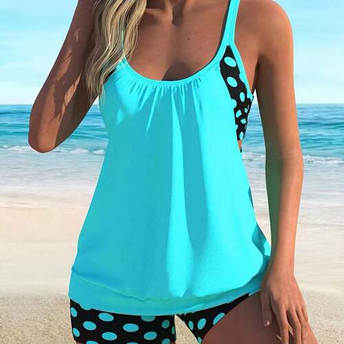 Women ' s 2 - Piece Tankini Swimsuits Set 2026 , Vibrant