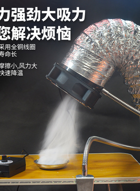 大功率大风力烙铁焊台焊接焊锡暴力吸烟仪排烟仪风扇抽烟机艾灸烟