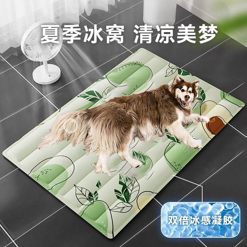 宠物狗狗专用冰垫凉席狗窝夏天睡觉狗床地垫凉窝中大型犬阿拉斯加