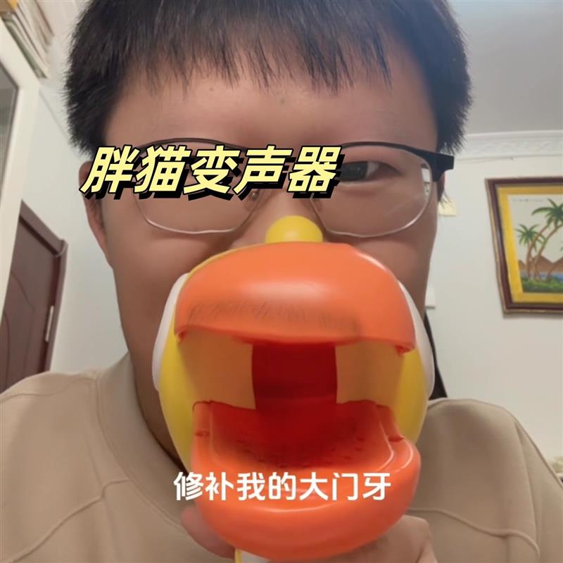 胖猫变声器创意整蛊大嘴鸟儿童玩具搞怪益智吹奏小喇叭送朋友礼物图片