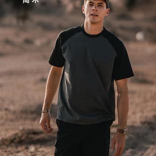 SIMWOOD/简木240g棉sorona凉感插肩短袖T恤男SN1200