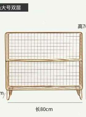 速发风铁艺落f地置物架多层角落客厅玄关床头卧室房间收纳架子.o