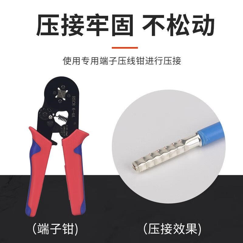 百舸EN管型裸端子冷压接r线端子紫铜镀银镀锡铜管连接管铜鼻EN151