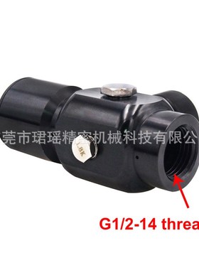 CO2二氧化碳调节阀,o减压器G1/2-14螺纹带美制快插母头130PSI
