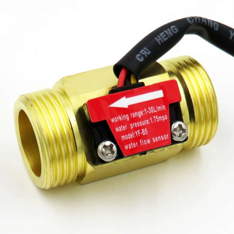 。源头 霍尔流量计脉冲NPN信号水G流量传感器 4分6分涡轮流量