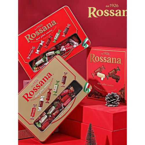 意大利进口Rossana流心糖礼盒装缤纷多口味夹心硬糖节日送礼