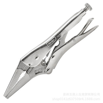 厂家直销力工具DL109209Z大力钳圆口尖嘴直口带刃固定钳多功能9寸
