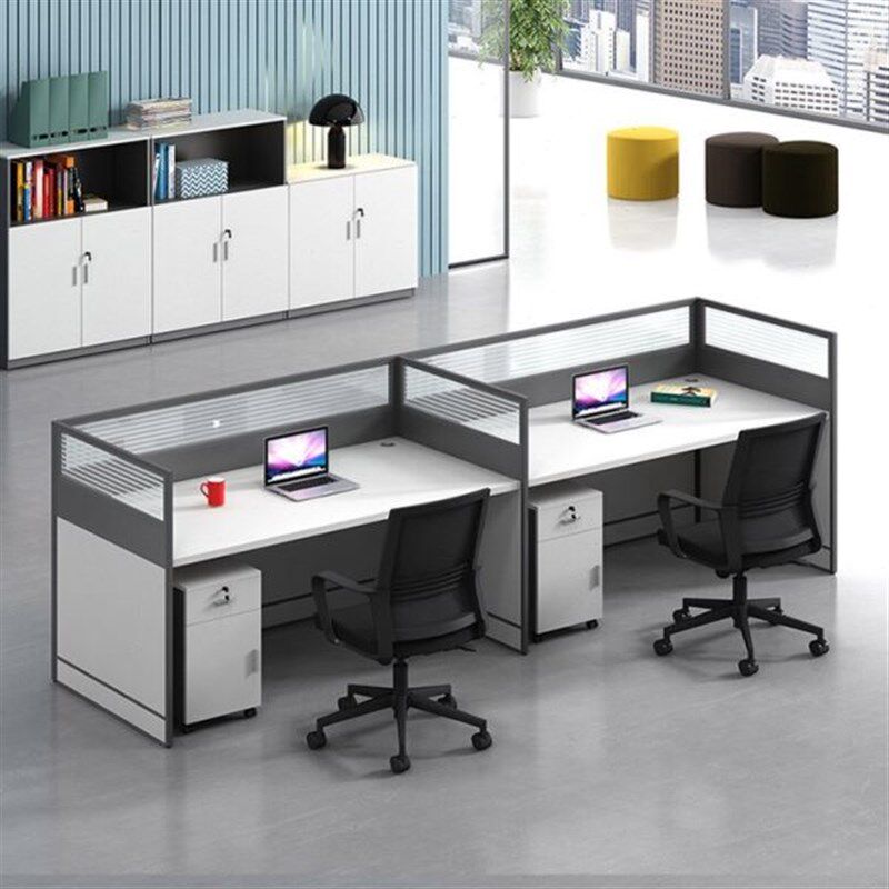 公家具公司职员公n桌椅简约现4人位组合员工桌隔断屏风卡座