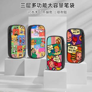 OSAMU GOODS原田治笔袋小学生铅笔盒2025新款超火文具袋初中生笔盒学生文具盒儿童网红爆款男女生女孩女孩款