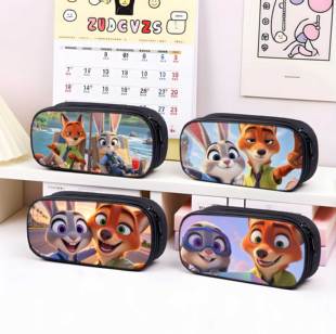 疯狂动物城笔袋小学生铅笔盒2025新款超火文具袋初中生朱迪文具盒儿童网红爆款男女生男孩款ins风高颜值盖瑞