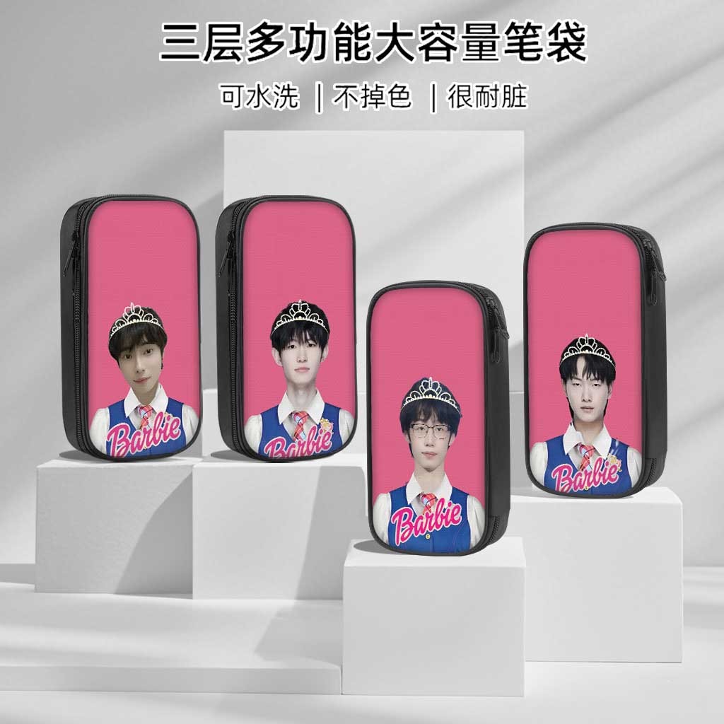 kpl无畏九尾抽象芭比公主搞怪笔袋小学生铅笔盒2025新款超火文具袋初中生笔盒学生文具盒儿童一年级男生女孩