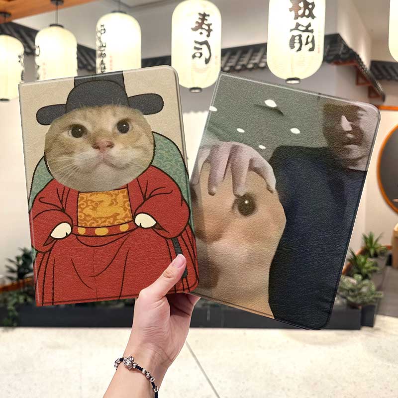 蜘蛛耄耋华为平板matepad11保护套5s壳air12哈基米v8pro抽象8荣耀9男m6外壳小米7三折6pro适用7s红米kpad2024