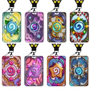 炉石传说卡套饭卡校园卡身份证保护套公交卡学生水卡证件小卡片套工作证工牌证件套校牌挂绳卡牌卡背周边男生