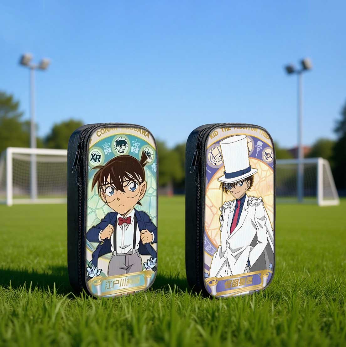 名侦探柯南怪盗基德笔袋小学生铅笔盒2025新款超火文具袋初中生笔盒学生文具盒儿童网红爆款女生男孩款灰原哀