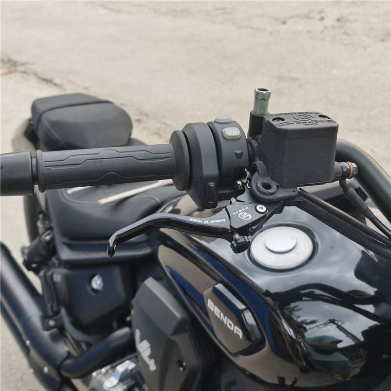 适用春风450MT 改q装铝合金短款两指竞技刹车手把离合牛角拉杆车