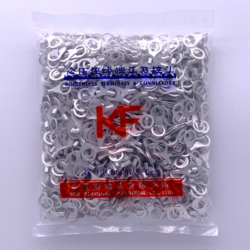 KF克爱斯RNBL38-8 圆形裸端头O型冷压端子38平方U线耳200祇/包
