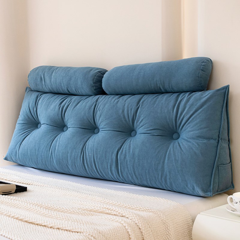 三角床头靠垫软包床上靠背v垫榻榻米防撞靠枕可拆U洗双人护腰软垫