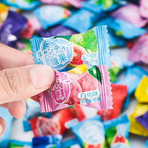 高颜值缤纷果汁硬糖水果口味休闲水果糖糖果怀旧招待喜糖年货喜糖