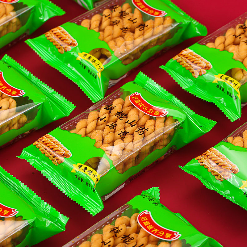 减肥解馋小零食铁棍山薬香葱鸡汁小麻花手工早餐老少皆宜休闲网红办公室小吃低脂上班族办公间隙解馋零食口感酥脆独立包装便携​