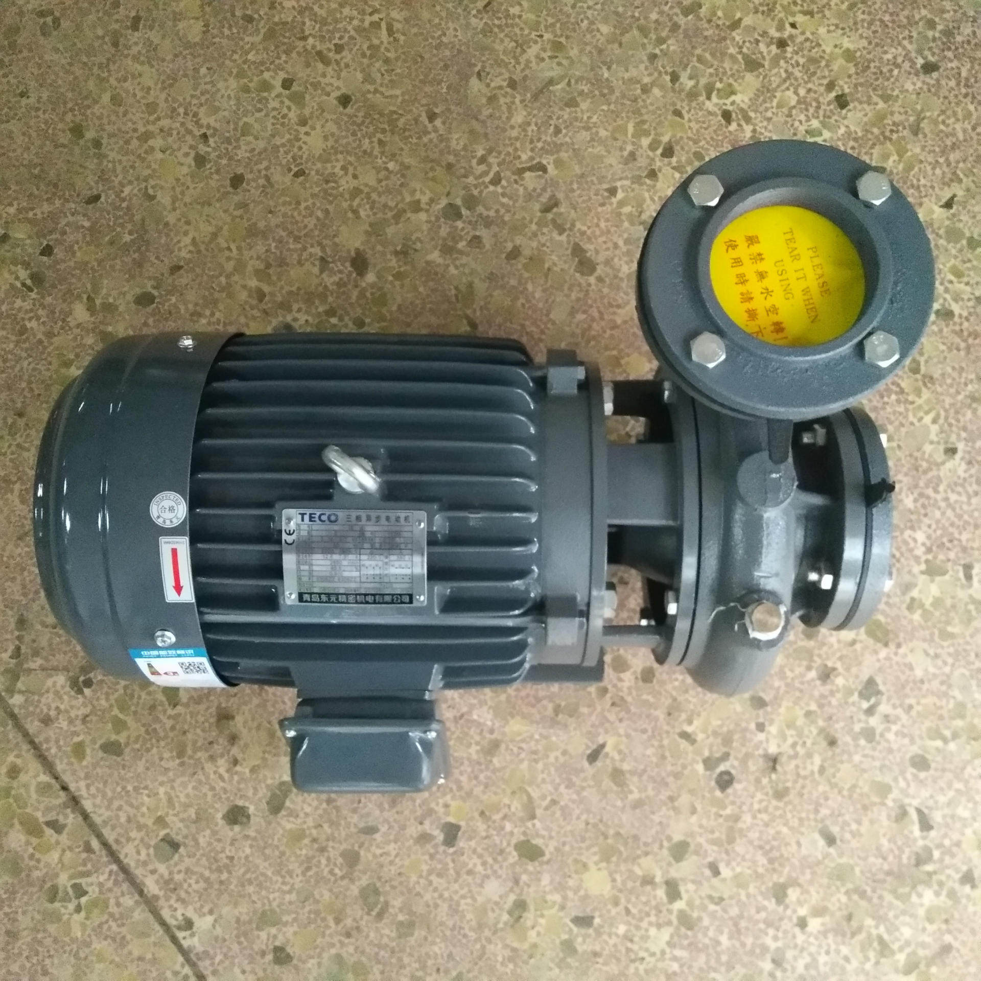 东莞厂家直供台泉清水循环泵3.7KW 铸铁卧式管道泵DN65