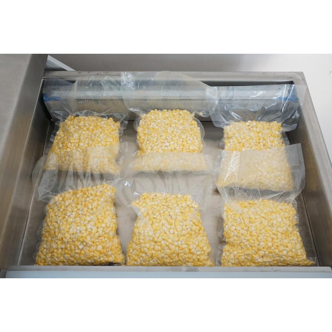 工厂直销 甜玉米大型商用干湿两用保鲜双室抽真空包装封口机