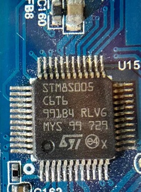 STM8S005C6T6 LQFP-48 16MHz/32KB闪存/8位微控制器-MCU