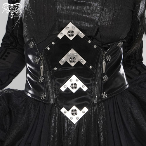DEVIL FASHION恶魔时尚朋克微反光短款腰封【AS278】