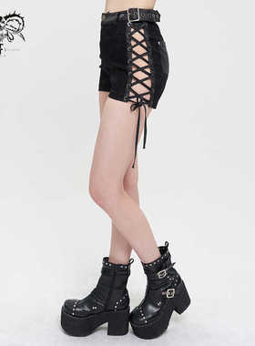 Devil fashion 高街性感朋克短裤【PT163】