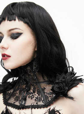 EvaLady 蕾丝羽毛脖套【ECA003】