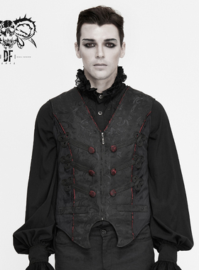 Devil fashion男装复古中世纪哥特纬平绒马甲【WT05601 WT05602】