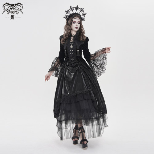 DEVIL FASHION恶魔时尚蝙蝠型立领燕尾款哥特外套【CT277】