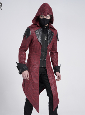 Devil fashion恶魔时尚 游戏风格烧花烫胶布男风衣【CT06901/02】