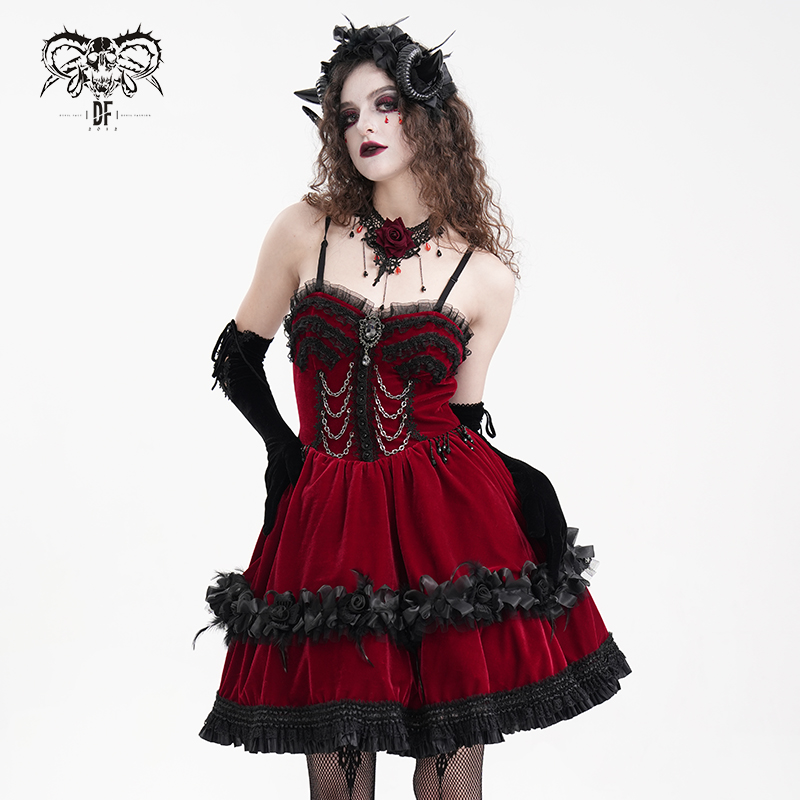 DevilFashion法式复古连衣裙