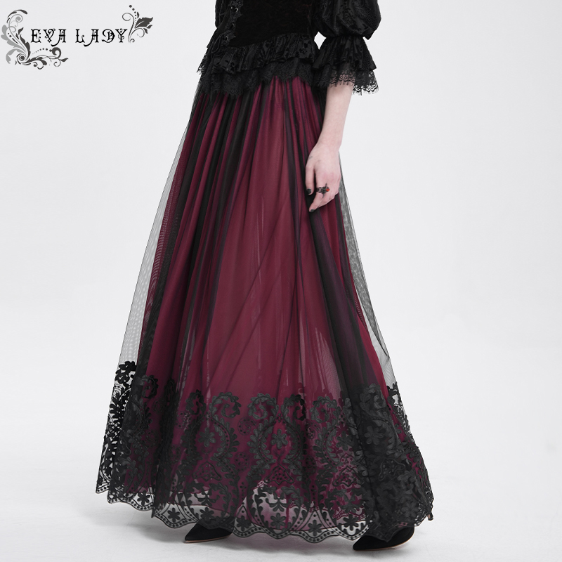 EVA LADY 哥特定位花绣花半裙【ESKT05601/02】