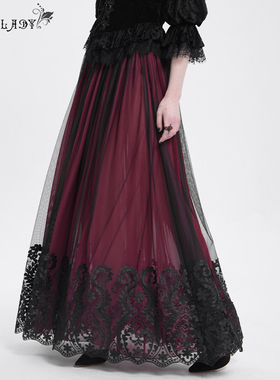 EVA LADY 哥特定位花绣花半裙【ESKT05601/02】