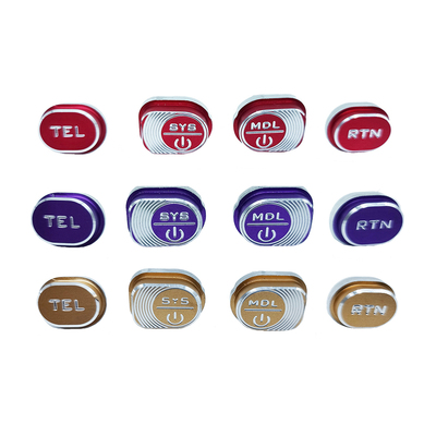 HelloRadio V12配件，CNC金属按键 SYS,MDL,TRN,TELE按键