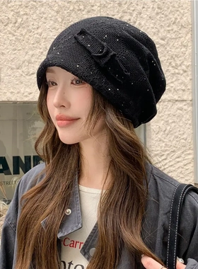 秋季女包头堆堆帽遮白发显脸小