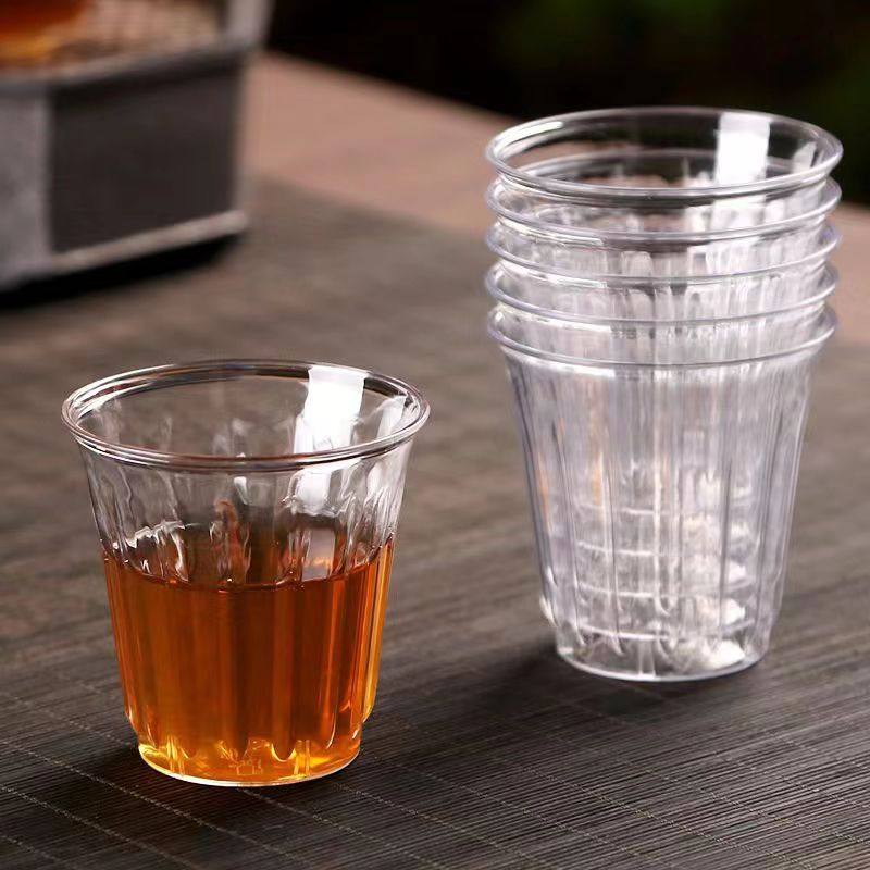 一次性茶杯加厚航空试饮杯酒杯功夫茶品尝杯PS硬塑咖啡杯透明家用,餐饮具,塑杯,淘宝优惠券,粉丝福利购,淘宝优惠卷