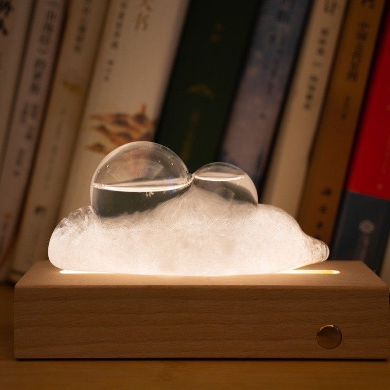 云朵天气预报风暴瓶n办公室桌面书桌小摆件送男女朋友创意生日礼