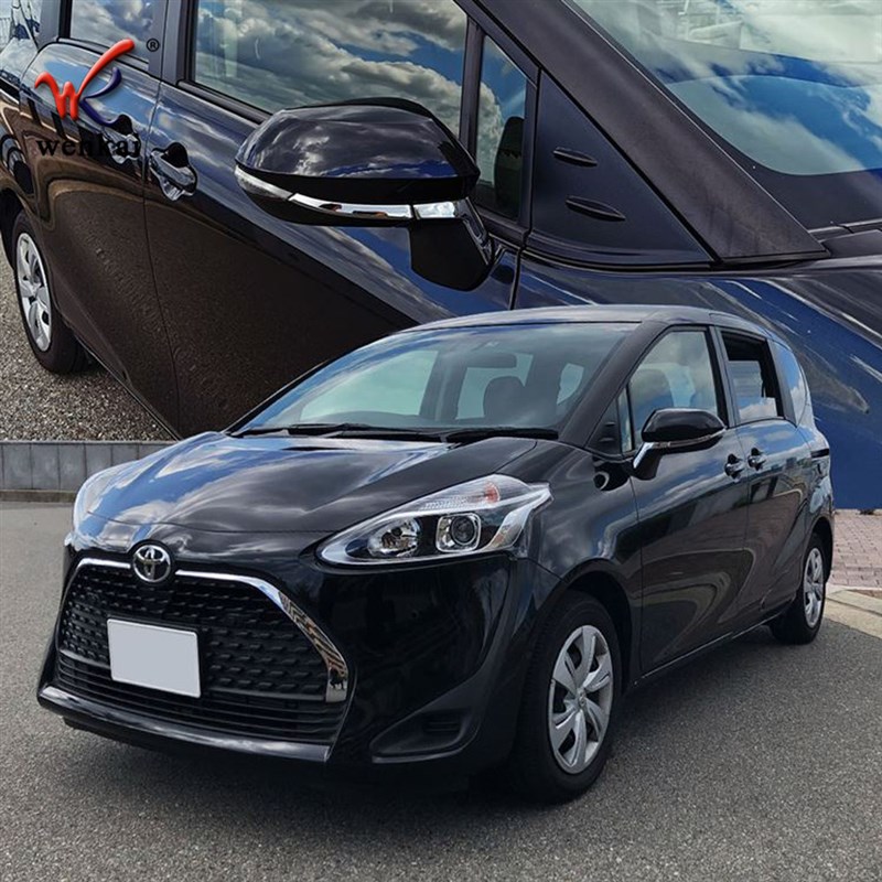 适用于丰田SIENTA改装后视镜饰条 170系专车Q倒车镜防撞电镀亮条