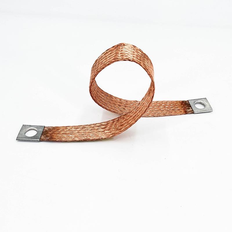 25平方祼铜编织接地线 软连z接软铜带避雷线 铜导电带编织电缆