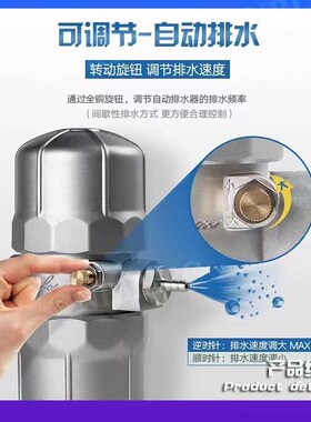 气动式自动排水器PAPB68冲气泵AS6D储J气罐空压机配件大全厂家直