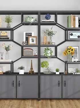 【1958人好评】m货架置物架办公隔断屏风理发店展示架化妆品产品