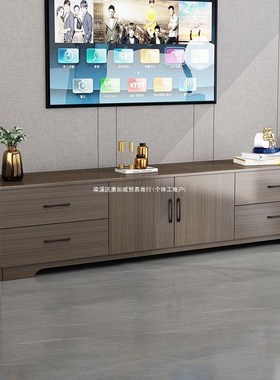实木电视柜落地柜客厅储物柜实木B收纳柜电视柜客厅简约现代矮柜