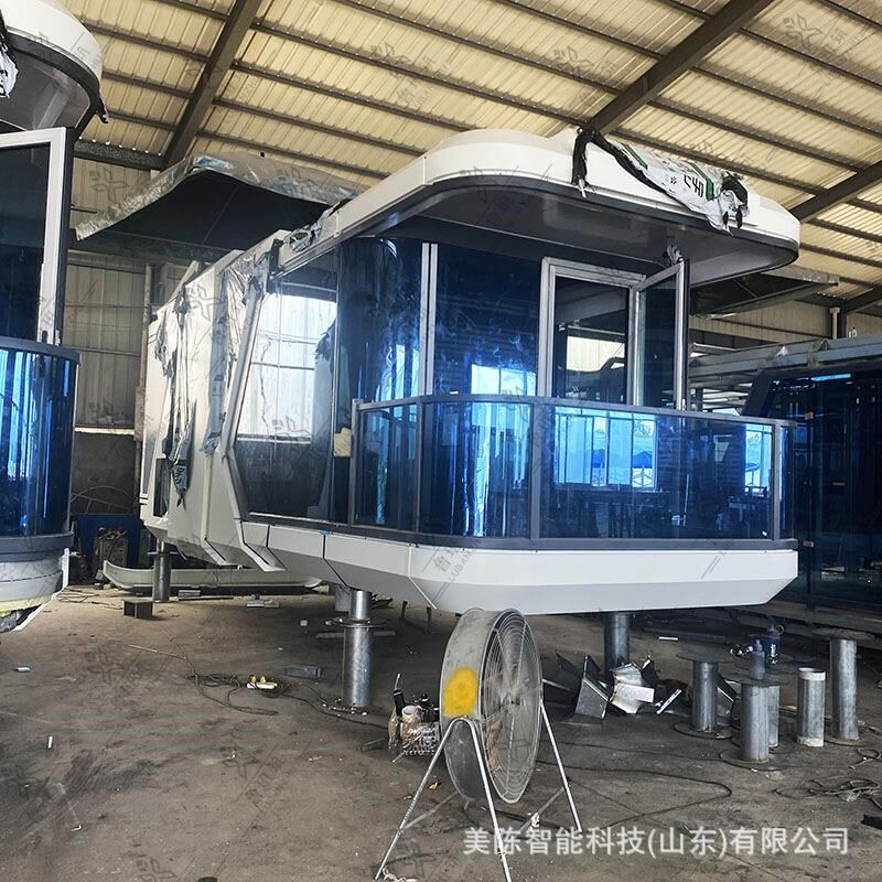 钢结构移动房屋户外创意别墅商铺E办公室双层苹果舱民宿太空舱
